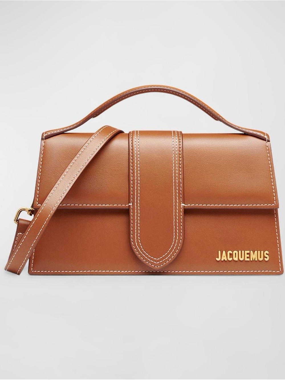 Jacquemus Le Grand Bambino Light Brown Top-Handle Crossbody